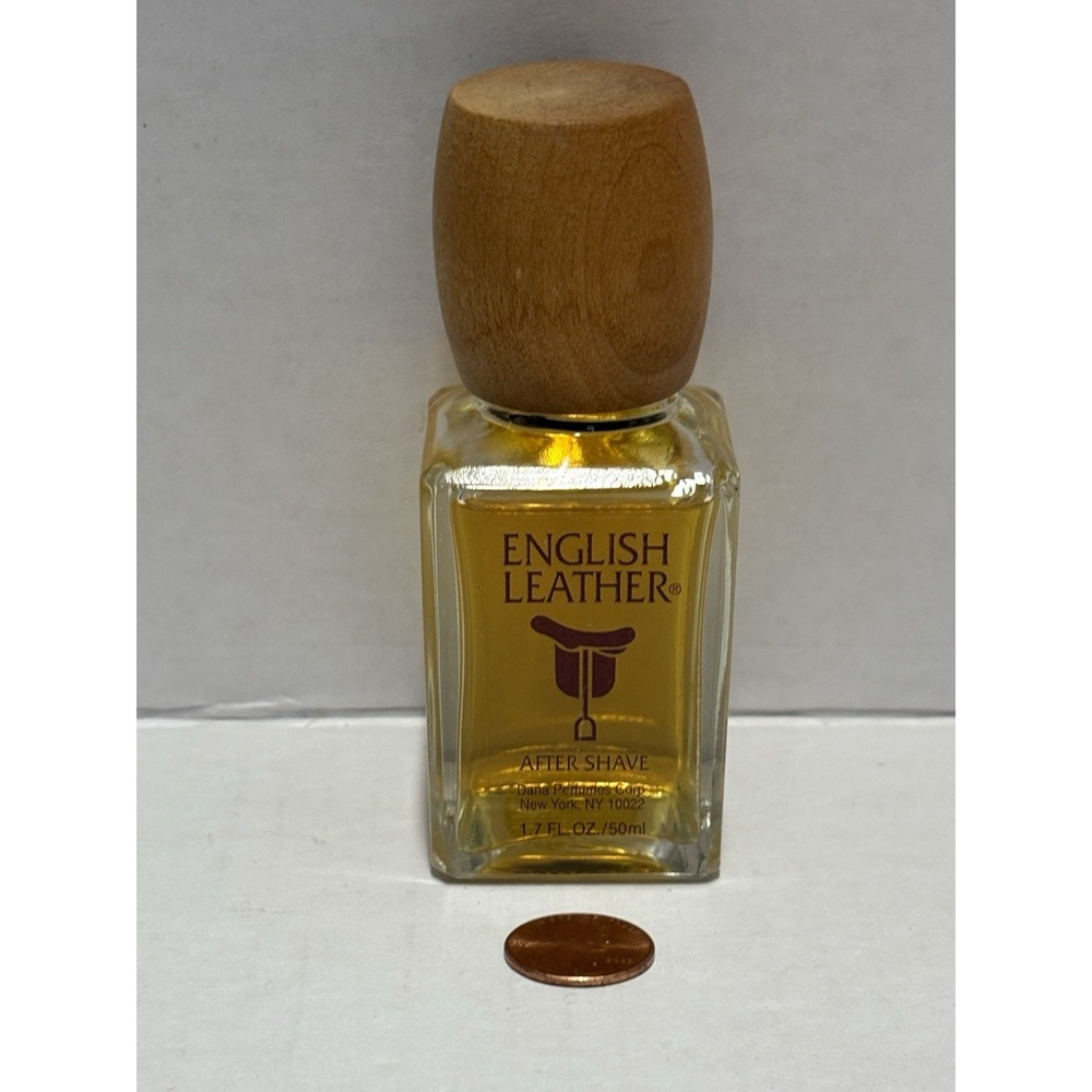 English Leather After Shave Dana 1.7 oz 50ml Wood Cap Vintage